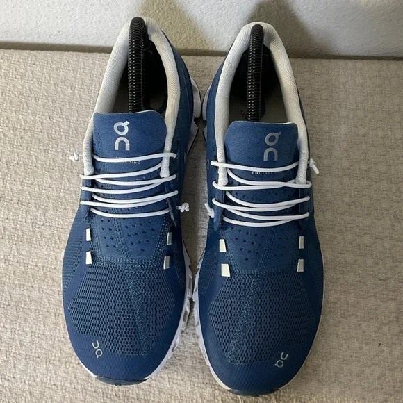 On Cloud Womens 8.5 Denim Blue Running Shoes Sneakers CloudTec Mesh 19.4026 - Picture 10 of 12